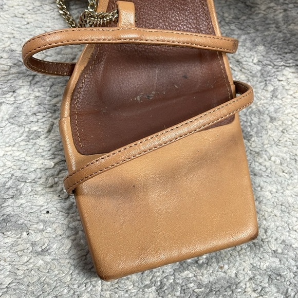 Alohas Anthropologie Strappy Chain Sandals Heels Square Toe Sz 38 - Picture 13 of 16